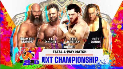 Tommaso Ciampa Vs Pete Dunne Vs LA Knight Vs Von Wagner - Campeonato de NXT - NXT 2.0 14/09/2021