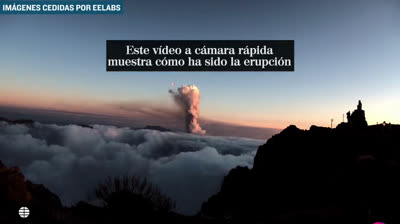 Timelapse de la erupción del volcán de La Palma