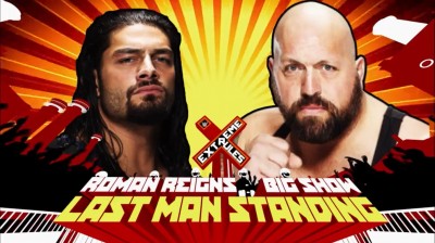Roman Reigns Vs Big Show - Last Man Standing Match - Extreme Rules 2015