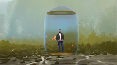 Explicación del recorrido de la lava del volcán de La Palma