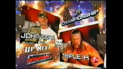 John Cena y Rob Van Dam Vs Triple H, Shelton Benjamin y Chris Masters - Tornado Tag Team Match - Campeonato de WWE e Intercontinental - RAW 15/05/2006