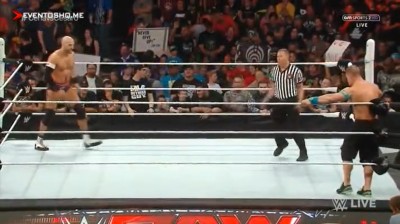 John Cena Vs Cesaro - Campeonato de los Estados Unidos - RAW 06/07/2015