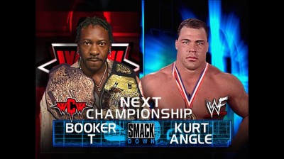 Booker T Vs Kurt Angle - Campeonato de WCW - SmackDown 26/07/2001