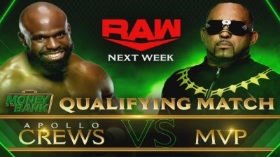 APOLLO CREWS VS MVP - RAW 20 ABRIL DE 2020 MONEY IN THE BANK QUALIFYING