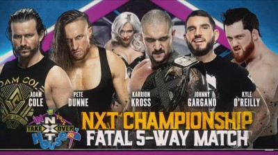 Karrion Kross Vs Kyle O'Reilly Vs Johnny Gargano Vs Pete Dunne Vs Adam Cole - Campeonato de NXT - NXT TakeOver In Your House 2021