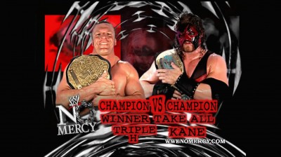 Kane Vs Triple H - Unificación del Título Mundial Peso Pesado e Intercontinental - No Mercy 2002