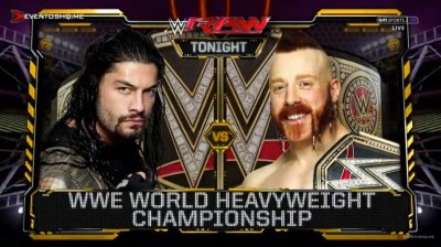 Roman Reigns Vs Sheamus - Campeonato Mundial Peso Pesado de WWE - RAW 14/12/2015