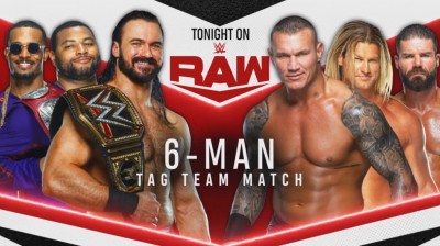 Drew McIntyre y The Street Profits Vs Randy Orton, Dolph Ziggler y Robert Roode - RAW 05/10/2020