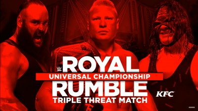Brock Lesnar Vs Braun Strowman Vs Kane - Campeonato Universal - Royal Rumble 2018