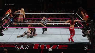 TEAM BELLA VS TEAM PCB - WWE MADISON SQUARE GARDEN 3 DE OCTUBRE DE 2015