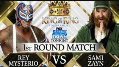 Rey Mysterio Vs Sami Zayn - Primera Ronda King Of The Ring - SmackDown 08/10/2021