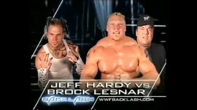Jeff Hardy Vs Brock Lesnar - Backlash 2002