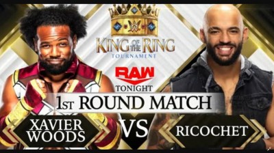 Xavier Woods Vs Ricochet - Primera Ronda King Of The Ring - RAW 11/10/2021