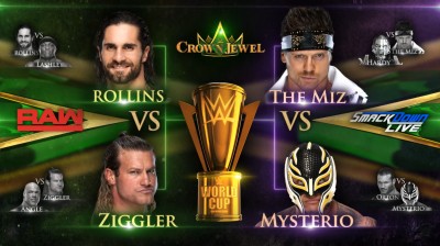 Seth Rollins Vs Dolph Ziggler - Semifinal World Cup - Crown Jewel 2018