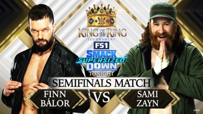 Finn Bálor Vs Sami Zayn - Semifinal King Of The Ring - SmackDown 15/10/2021