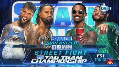 The Usos Vs The Street Profits - Street Fight - Campeonatos en Parejas de SmackDown - SmackDown 15/10/2021
