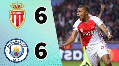 Monaco 6 - 6 Manchester City