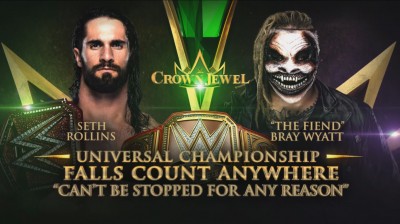 Seth Rollins Vs The Fiend Bray Wyatt - Falls Count Anywhere - Campeonato Universal - Crown Jewel 2019