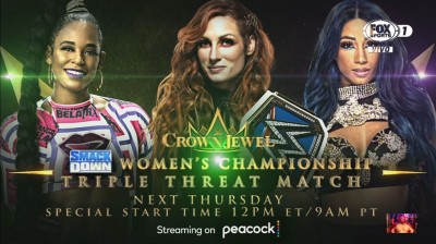 Becky Lynch Vs Bianca Belair Vs Sasha Banks - Campeonato Femenino de SmackDown - Crown Jewel 2021