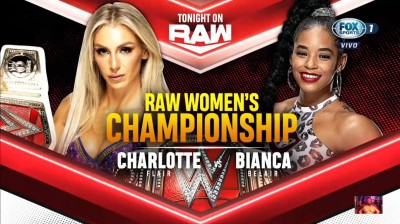 Charlotte Flair Vs Bianca Belair - Campeonato Femenino de RAW - RAW 18/10/2021