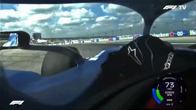 Cámara en Casco F1 en el circuito COTA 2021