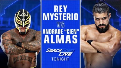 REY MYSTERIO VS ANDRADE - SMACK DOWN LIVE 22 DE ENERO DE 2019