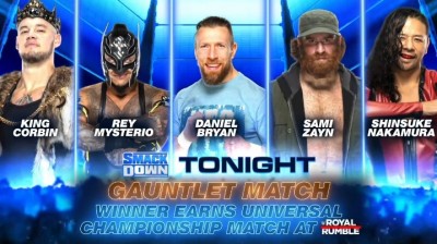 GAUNTLET MATCH - SMACK DOWN 8 DE ENERO DE 2021