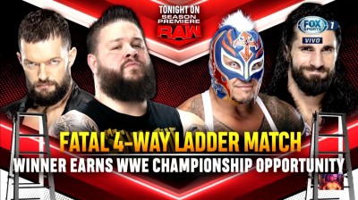Rey Mysterio Vs Finn Bálor Vs Kevin Owens Vs Seth Rollins - Ladder Match - RAW 25/10/2021