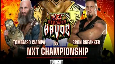 Tommaso Ciampa Vs Bron Breakker - Campeonato de NXT - NXT 2.0 Halloween Havoc 26/10/2021