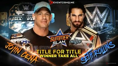 John Cena Vs Seth Rollins - Campeonato Vs Campeonato - Summerslam 2015