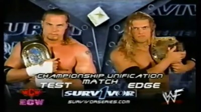 Edge Vs Test - Unificación del Título Intercontinental y Estados Unidos de WCW - Survivor Series 2001