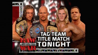Two Man Power Trip Vs Chris Jericho y Chris Benoit - Campeonatos Mundiales en Parejas de WWF - RAW 21/05/2001