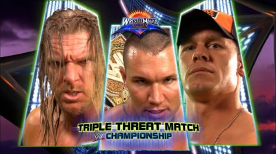 Randy Orton Vs John Cena Vs Triple H - Campeonato de WWE - Wrestlemania 24