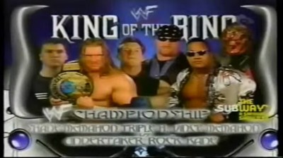 The McMahon-Helmsley Faction Vs The Rock y The Brothers Of Destruction - Campeonato de WWF - King Of The Ring 2000
