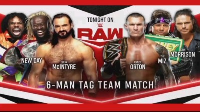 THE NEW DAY & DREW MCINTYRE VS RANDY ORTON & THE MIZ & MORRISON - RAW 9 DE NOVIEMBRE DE 2020