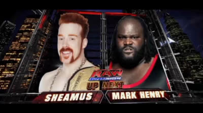 SHEAMUS VS MARK HENRY - RAW 23 DE ABRIL DE 2012
