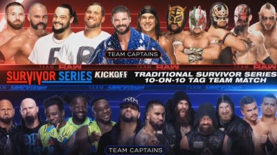 TEAM RAW VS TEAM SMACK DOWN - TAG TEAM 10 VS 10 - SURVIVOR SERIES 2018 KICK OFF