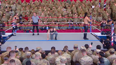 Seth Rollins y AJ Styles Vs Dean Ambrose y Daniel Bryan - Tribute To The Troops 2018