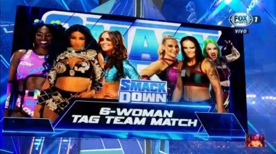 Sasha Banks, Naomi y Aliyah Vs Shotzi, Shayna Baszler y Natalya - SmackDown 12/11/2021