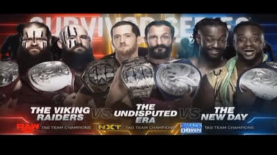 THE VIKING RAIDERS VS THE UNDISPUTED ERA VS THE NEW DAY - SURVIVOR SERIES 2019 KICK OFF