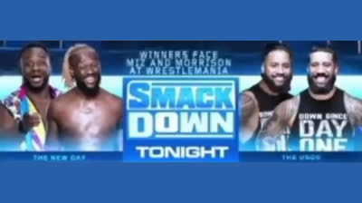 THE NEW DAY VS THE USOS - SMACK DOWN 27 DE MARZO DE 2020