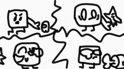 SpongeBob said to cyan watching you