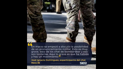 Un militar de los altos mandos retirados describe lo que sucedía en el chat