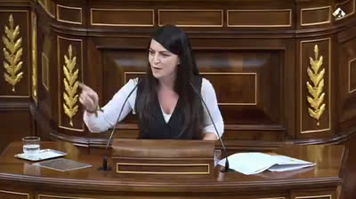 Macarena Olona acusa al PP y Ciudadanos de ser cómplices y colaboracionistas del gobierno socialcomunista