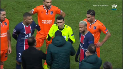 PSG vs Istanbul match suspended for calling Pierre Webó "negro" | Full Video