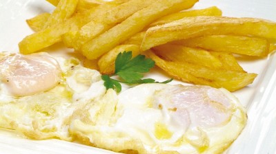 Quick fried egg and potato recipe