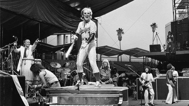 Elton John - San Diego 1975 - Stade des Dodgers