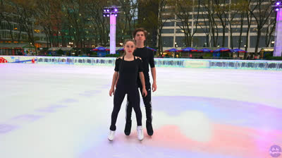 Ice skating in Bryant Park (New York) at Christmas