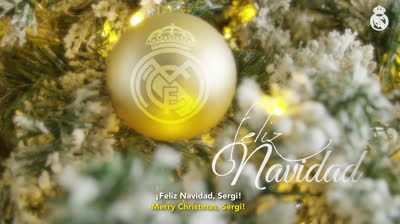Le Real Madrid félicite Noël 2020