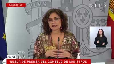 La ministra de hacienda anuncia el plan de ayuda para hostelería, comercio y turismo